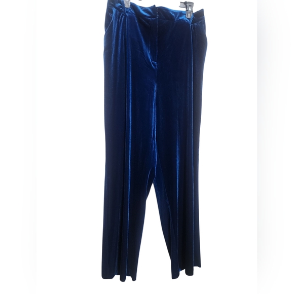 Skies Are Blue Pants - Skies Are Blue Velvetly Pants - Royal Blue